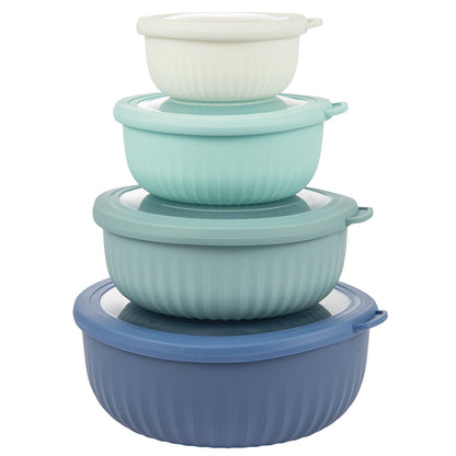 4pcs Set Large Capacity Refrigerator Storage Containers, Multi-Purpose Fresh-Keeping Boxes for Meat, Vegetables, and Eggs, Four Different Sizes for Various Foods, Food-Grade Material, Strong Sealing