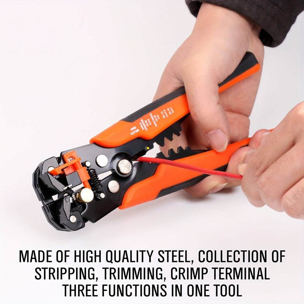 Ultimate Automatic Wire Stripper - Precision Multifunction Tool for Safe & Effortless Electrical Wire Stripping, Cutting & Crimping - Perfect for DIYers & Electricians