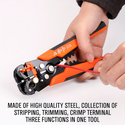 Ultimate Automatic Wire Stripper - Precision Multifunction Tool for Safe & Effortless Electrical Wire Stripping, Cutting & Crimping - Perfect for DIYers & Electricians