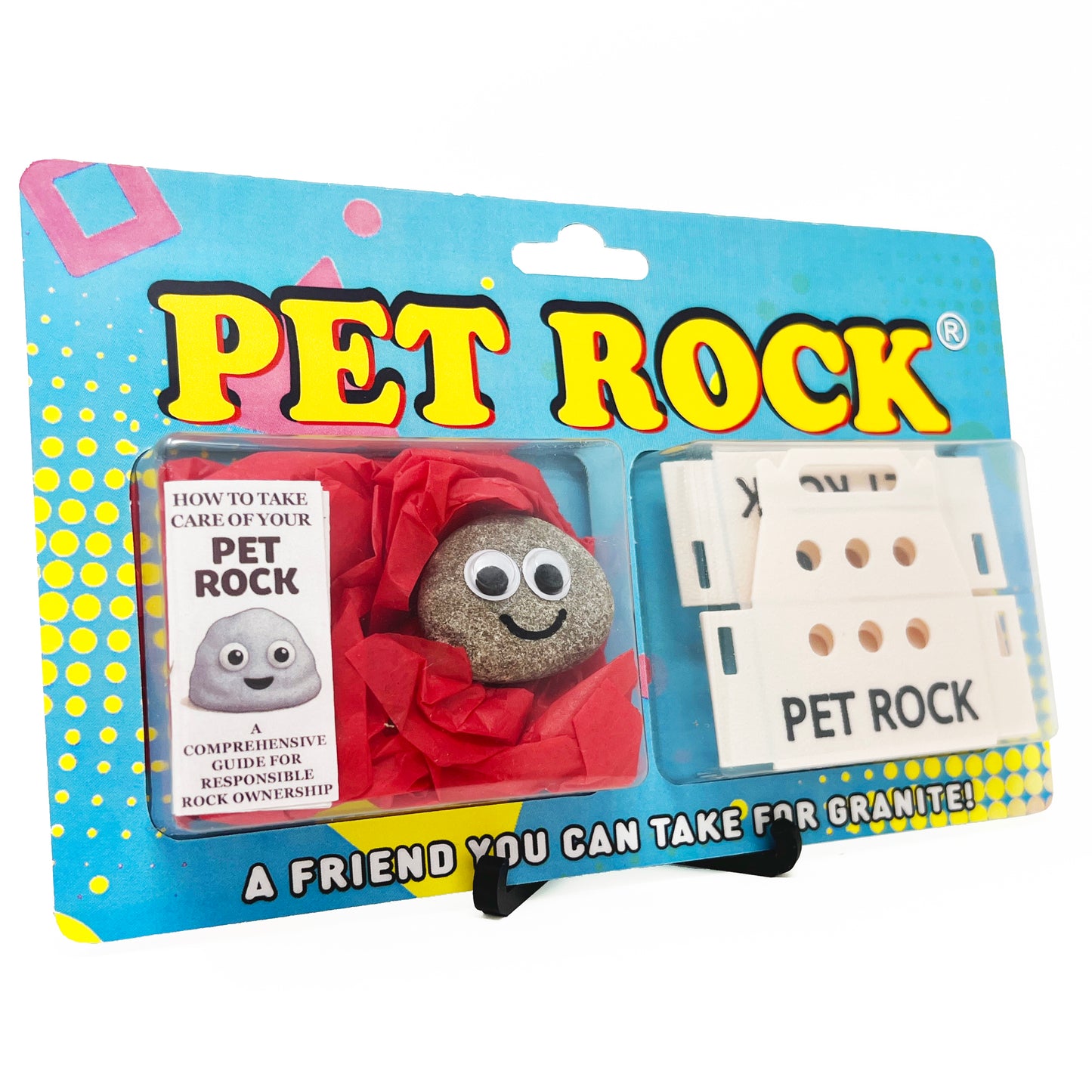 Pet Rock - Novelty Gift Idea - Ideal For Birthday Presents, Wedding Favours, Party Bags etc