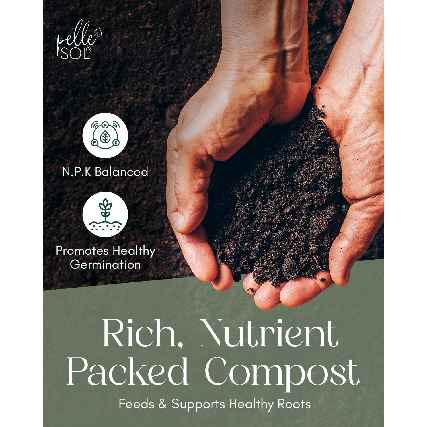 Multi Purpose Compost 10L 40L 60L by Pelle & Sol – Potting Soil for Indoor & Outdoor Plants, Vegetables, Herbs, Seeds, Flowers & Houseplants | Nutrient-Rich All Purpose Plant Soil UK