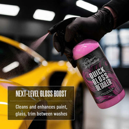 Quick Gloss Detailer - Car Detailing Spray Sealant & Coating For Vehicle Paintwork - Clay Lubricant - Pure Definition