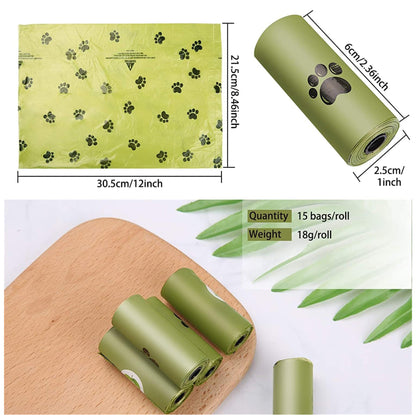 [Dog Poop Bags] 210-Count Leak-Proof Dog Waste Bags with Paw Print Design, 14 Rolls - Durable Plastic Poop Bags for Pet Cleanup & Outdoor Use The perfect gift for Christmas, Dog Waste High Quality Disposal Bags