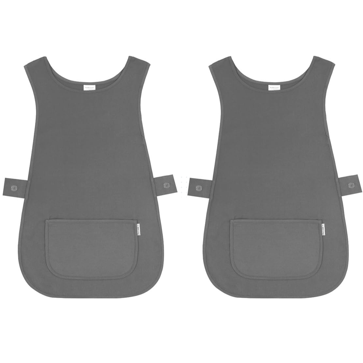 Pack Of 2 Self Tabard Apron in eight different colours | Aprons for Men, Women, and Ladies | Professional Cooking Aprons with 2 Pockets | Adjustable Kitchen Apron for Baking, BBQ, Grilling, Gardening, Crafting, Cleaning, Painting, Barista, Restaurant Work