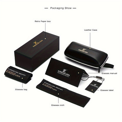 KINGSEVEN Brand Design Classic Square Frame Polarized Glasses for Men Women Driving Eyewear