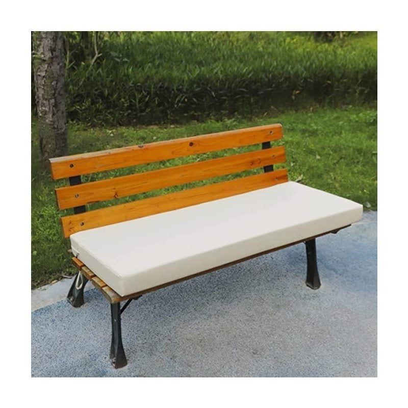 2 Seater Garden Bench Cushion 108x45x6cm – Water-Resistant Polyester Seat Pad, Removable Zip Cover for Outdoor & Indoor Bench