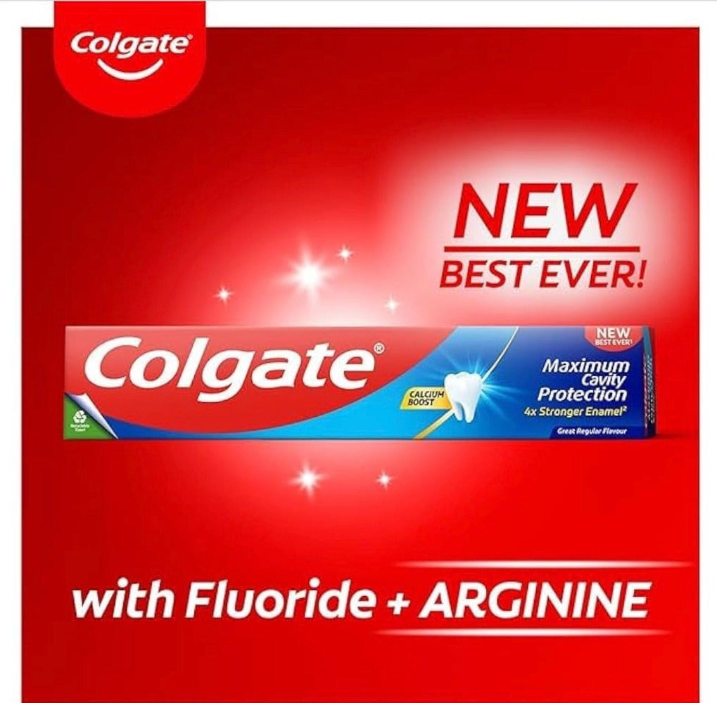Colgate Maximum Cavity Protection Toothpaste 6 x 100ml – Mint Flavour Multipack, Fluoride Toothpaste for Strong Teeth & Daily Oral Care
