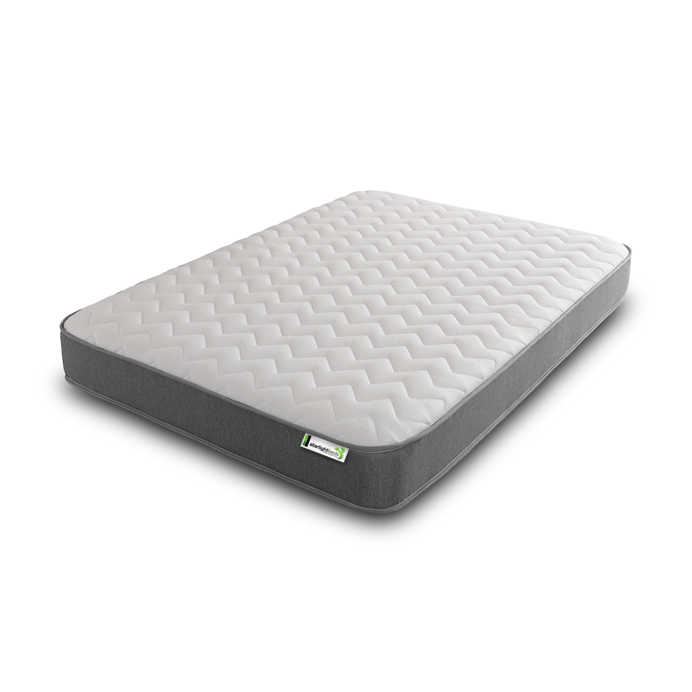 Starlight Beds Zig Zag Hybrid Memory Foam and Open Coil Spring 18CM Deep Mattress