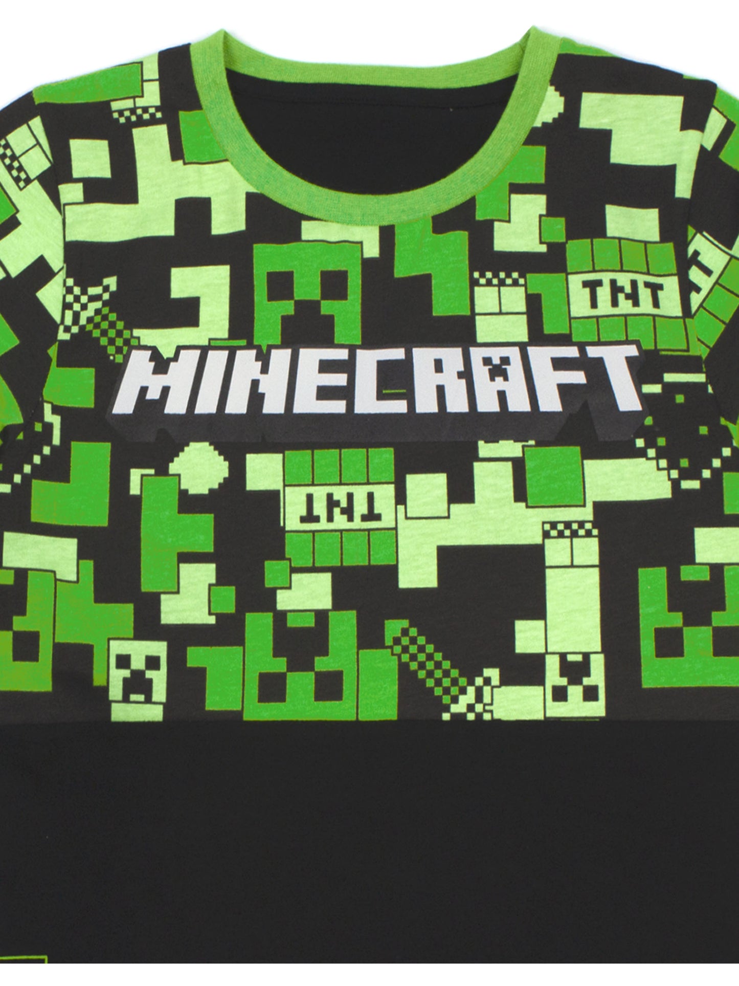 Minecraft Pyjamas for Boys | Kids Long or Short Bottoms Options & Gamer T-Shirt | Children'S Creeper PJ Set Merchandise Gifts 7-8 Years