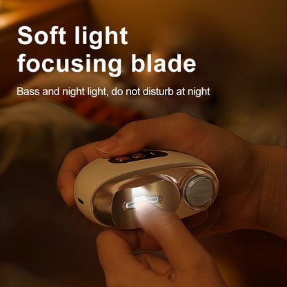 Smart Electric Nail Clipper 2 in 1 Polishing Nail Trimmer Manicure Tool, USB Rechargeable, 500Mah Li-Polymer Battery, with Anti-Cut, Sanding And Lighting Function, Great for Manicure, Nail File, Polishing And Shaping, Perfect Gift for Gift Giving