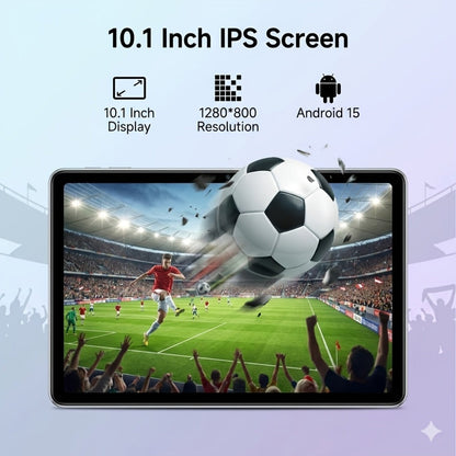 UXD A5 Android 15 Tablet 10.1 Inch 512GB ROM 16GB RAM LTE WiFi 6000mAh with Keyboard Mouse Stylus Case – 1TB Expandable HD Display Purple Grey Blue