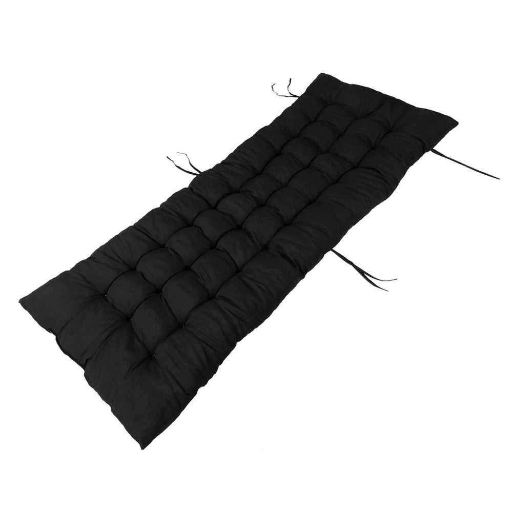 1 PC Long and Thick Cushion Seat in Black, suitable for garden, courtyard, lounge chairs, 160*50*8cm