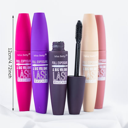 6 Packs Random Color Full Exposure And Big Volume Lash Mascara, Waterproof Long-Lasting Mascara Black Volume And Length Natural, Exquisitely Full, Lengthening Thickening Softer Fuller Lashes Amplify Smudge-Proof Eyelash Mascara