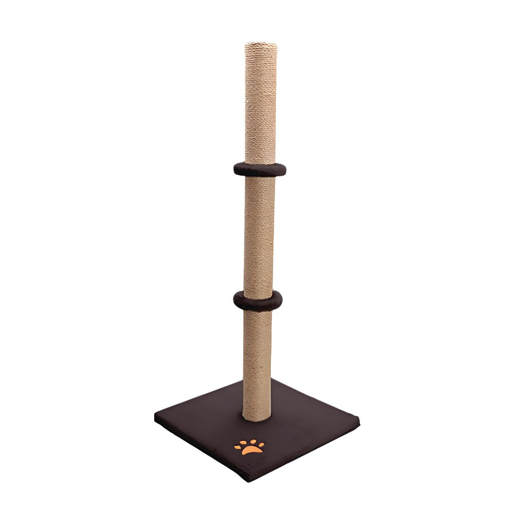 Cat Scratching Post 89 Cm Vertical Cat Tree For Pet Cats Climbing Frame With Soft Plush Carpet-Covered Base And Sisal Pole For Pet Cats