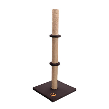 Cat Scratching Post 89 Cm Vertical Cat Tree For Pet Cats Climbing Frame With Soft Plush Carpet-Covered Base And Sisal Pole For Pet Cats