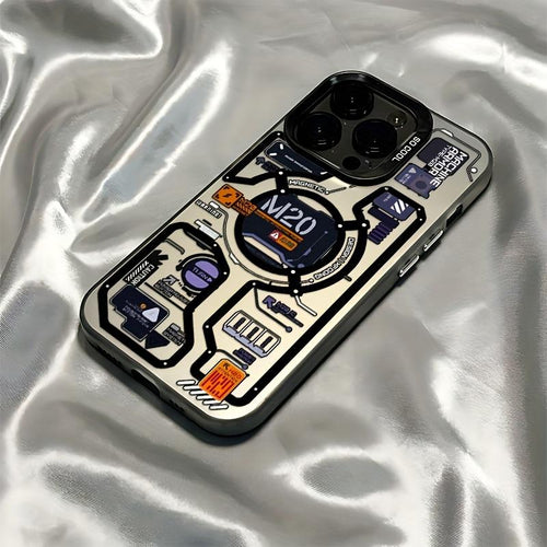 Creative Circuit Motherboard Pattern Mobile Phone Case for iPhone 16 15 14 13 12 11 Pro Max X XR XSMAX 8 7 Plus Anti-Fall Frosted Back Cover