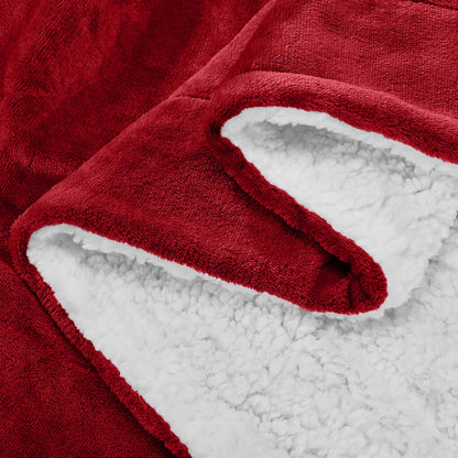 Soft Cozy Sherpa Blanket, Double-Sided Throw Blanket, Contemporary Design, Warm Throw for Couch, Bed, Office and Travel, Versatile All-Season, Perfect Holiday Gift