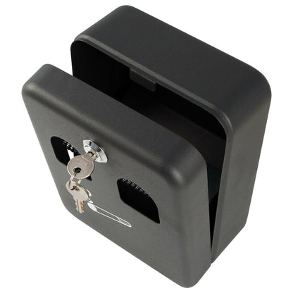 Wall Mounted Cigarette Ashtray Ash Bin | Solid Steel Construction | Removable Box And Secure Lock With 2 Keys | Scratch And Weather Resistant | SIZE - L160mm x W90mm x H200mm