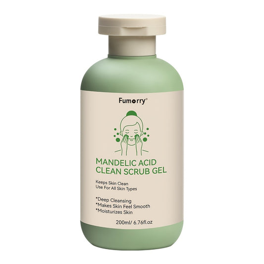 200ml Mandelic Acid Gel - Deep Cleansing and Pore Unclogging, Aloe and Rose Infused for Smooth Skin, Suitable for All Skin Types