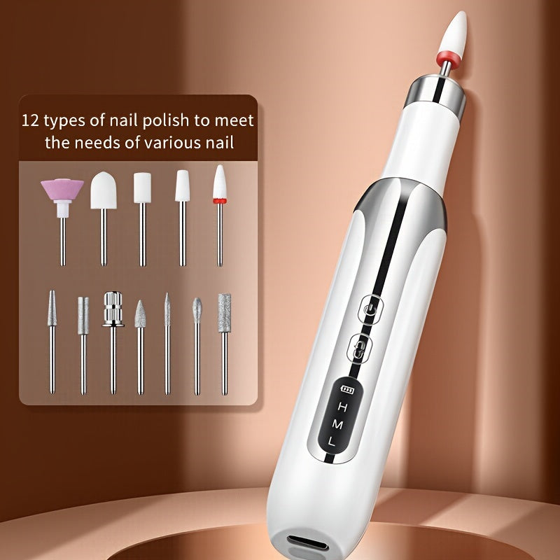Electric Nail Drill and Manicure Tool Set
