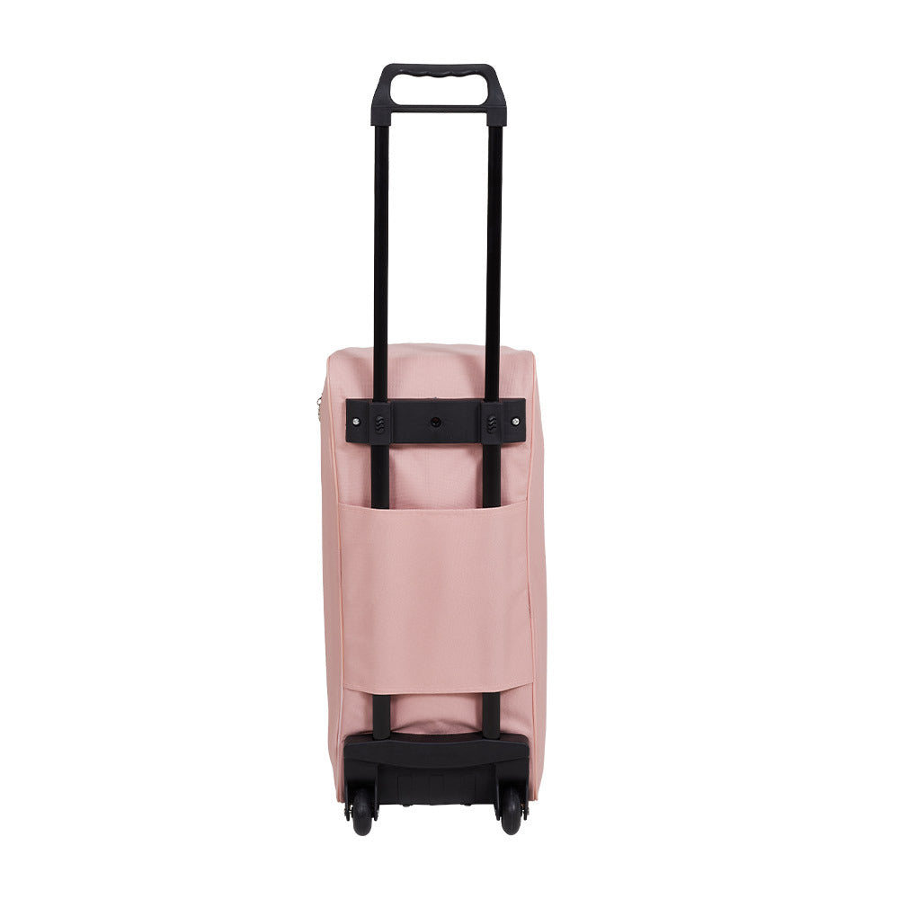 Foldable Wheeled Travel Duffel Bag, Large Capacity Rolling Handheld Luggage for Family Vacations, Outdoor, and Short Trips, Easy - To - Carry Tote with Durable Build
