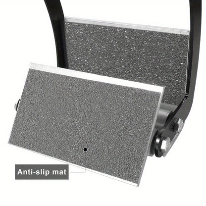 Easy-Grip Plywood & Drywall Panel Carrier - Durable Metal Handle for Wood and Plasterboard Handling, Non-Slip Grip, Black