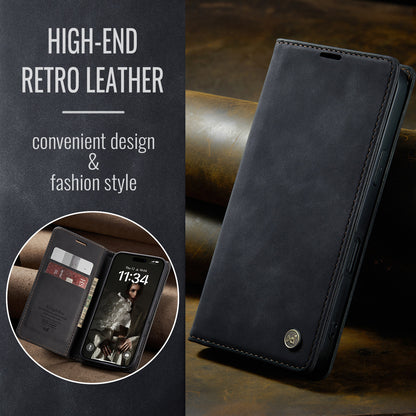 Upgraded Faux Leather Flip Cover Wallet Case For iPhone 16 Plus 16 Pro Max with Card Holder, Magnetic Closure, and Stand Function Phone Case