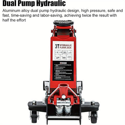 Trolley Jack Hydraulic Lift Lifting Trolley Jack Low Profile Floor Car Jack 3 Tonne for Van Car 83-465mm Lifting Height