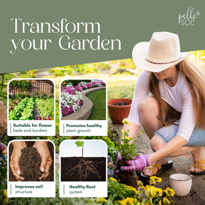 Pelle & Sol 10/20/40/50/60Ltr Multi Purpose Compost - Compost for Outdoor Plants & Soil for Plants Indoors - Potting Soil for Pots Plants Outdoor - All Purpose Nutrient Rich Fertiliser, Houseplant Potting Mix