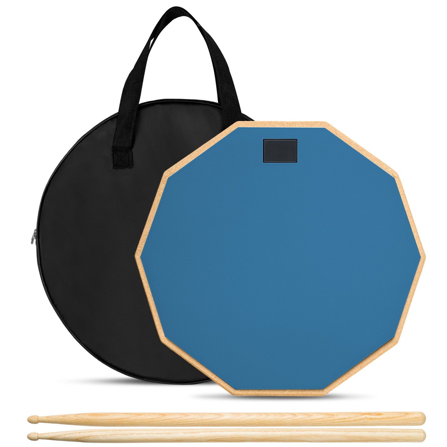Drum Pad, 6-Inch Double Sided Drum Practice Pad with Stand Silent Snare Drum Training Kit