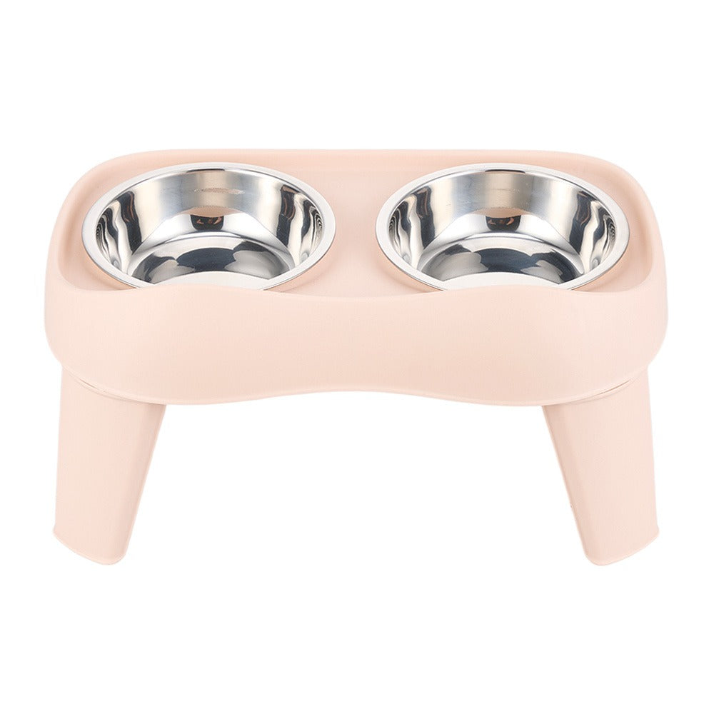 Raised Dog Feeding Station with 2 Stainless Steel Bowls – Adjustable Height Elevated Dog Bowl Stand, Non-Slip Base, Ideal for Large Dogs & Joint Support