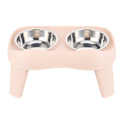 Raised Dog Feeding Station with 2 Stainless Steel Bowls – Adjustable Height Elevated Dog Bowl Stand, Non-Slip Base, Ideal for Large Dogs & Joint Support