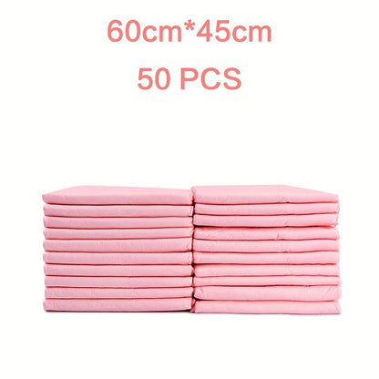 50pcs 100pcs Pet Training Pads 45x60cm, Super Absorbent Disposable Puppy Pee Pads, Quick-Dry Potty Pads Dog Pads for Indoor Training & Puppy Supplies, Extra Thick Puppy Pads Non-Slip Pet Piddle Pads for Small Medium Large Dogs