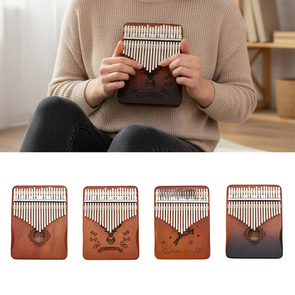 21 Keys Thumb Piano Kalimba with Tuning Hammer & Accessories - Portable Acoustic Musical Instrument for Beginners, Includes Storage Bag, Durable Wooden Construction, Perfect Holiday Gift, Musical Instruments, Anxiety & Stress Relief Instrument