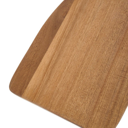Set of 2 Acacia Wood Slicing Boards - Safety Cheese Charcuterie Board, Durable Kitchen Cutting Boards Fruit Board Serving Board for Food Preparation, Curved Edges & Hanging Holes, Food Safe Wood Material, Perfect for Couples And Home Chefs