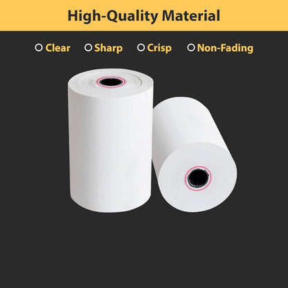 Thermal Till Rolls 57x40mm 40-Pack BPA-Free – Card Machine Paper Rolls for POS & PDQ Terminals, 70 GSM, 10.8m, Red End-of-Roll Warning Strip, Smudge-Free Receipts