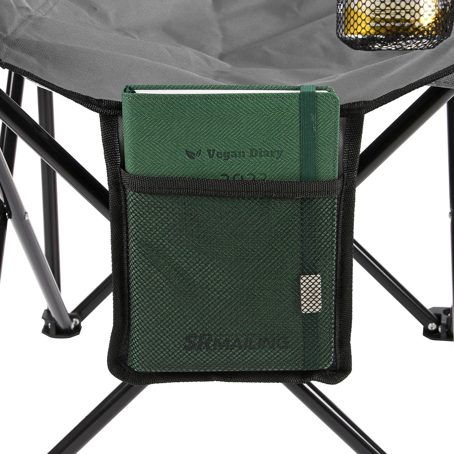 Taylor & Brown Set of 2 Lightweight Folding Camp Chair - Portable Chairs with Cup Holder, Side Pocket and Bag Perfect for Camping, Festivals, Garden, Fishing, Beach and BBQs, Camping Chair