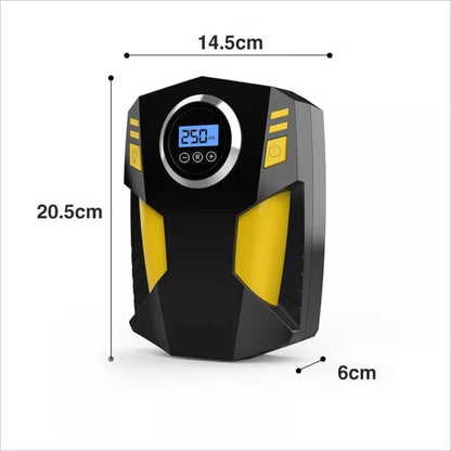Portable Digital Tyre Inflator Smart Air Compressor with Auto Stop, LCD Screen & LED Light – 150W Handheld Electric Pump for Car, Motorcycle, Bike & Ball