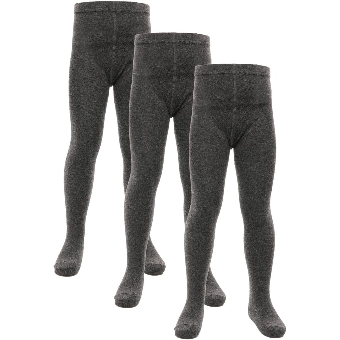 3 / 6 / 12 Pack Girls Tights for School and Everyday Wear 3-12 Years, Comfortable, Stretchy, Breathable Tights for Girls in Black Grey School Tights