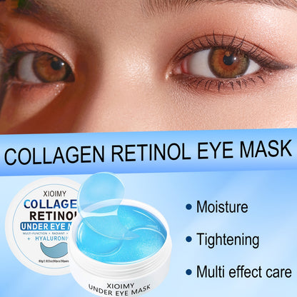60pcs Collagen And Retinol Hydrogel Eye Mask, Powerfully Moisturize, Deeply Hydrate, Firm And Tender Eye Skin, Make Eye Skin Lines Disappear, Eye Skin Care, Eye Mask, Eye Facial Mask