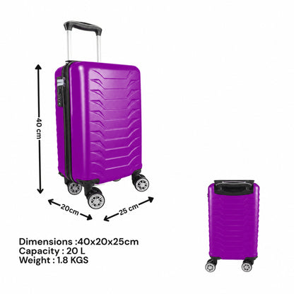 Direct Luggage Underseat Cabin Case 40 x 25 x 20 cm RyanAir Approved Size with Combination Lock and Detachable 360° Wheels T-HC-US-1627