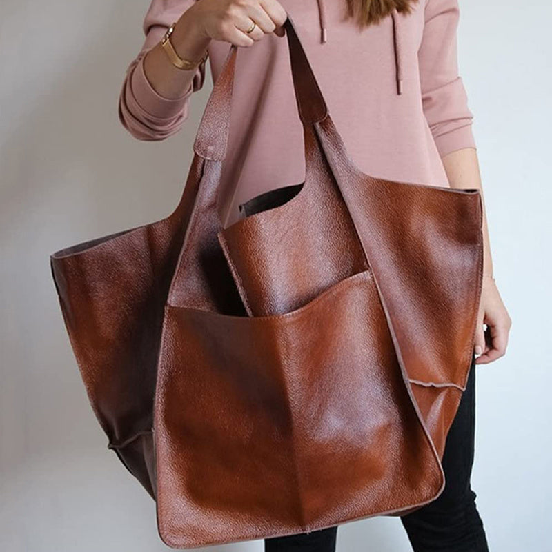 Retro Easy Shoulder Bag for Women Travel Large Capacity Storage Bag Handbag Shopping Bag