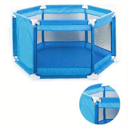 6 Sides Playpen by House & Round Zipper Door Playpen