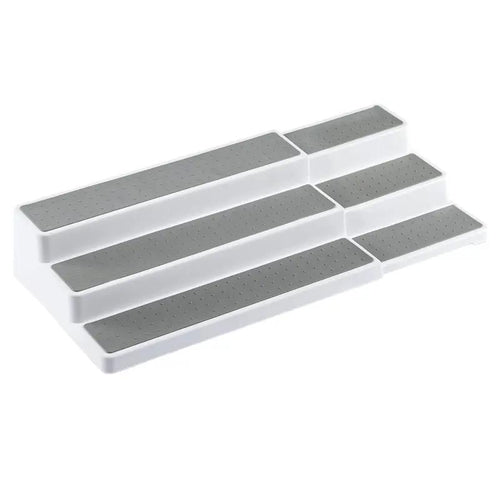 3 Tiers Spice Rack, Expandable Spice Shelf, Cupboard Organiser, Non-Slip Storage Racks for Kitchen Bathroom Pantry Cabinet Cupboard