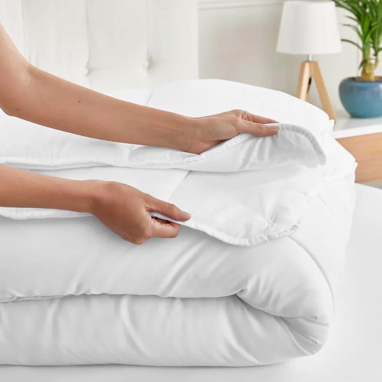 All Seasons Duvet, Breathable & Soft Summer Quilt, Lightweight Comforter Bedding, 2.5 4.5 7.5 10.5 13.5 15 Tog, All Sizes Available