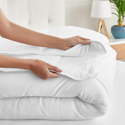 All Seasons Duvet, Breathable & Soft Summer Quilt, Lightweight Comforter Bedding, 2.5 4.5 7.5 10.5 13.5 15 Tog, All Sizes Available