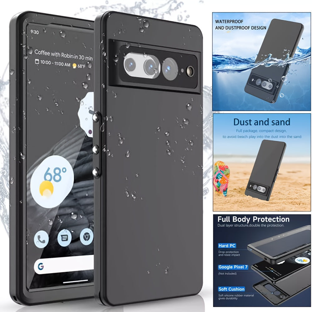 For Google Pixel 7 8 Pro 7A 8A - IP68 Waterproof Case 360° Full Body Case Shockproof Dustproof Drop-proof Built-in Screen Protector Phone Case