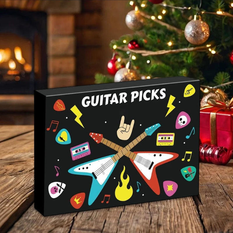2025 Guitar Picks Advent Calendar, 24-Day Countdown to Christmas