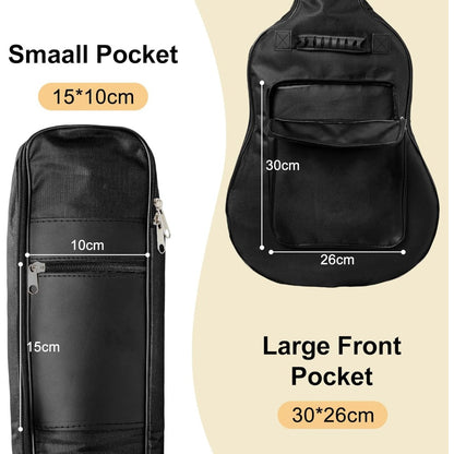 Acoustic Guitar Bags 41 Inch Classical Guitar Bags 105X42X13cm Guitar Case Backpack with Thick Padding Acoustic Soft Guitar Cover Adjustable Shoulder Straps Soft Case Bag for Acoustic Guitar