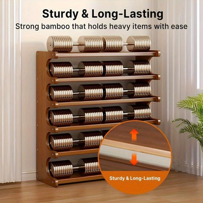 TOYVIAN Bamboo Shoe Rack for Space Efficiency, Multi-Level Standalone Organizer, Available in 4/5/6 Tiers, Easy Assembly, Sturdy And Long-Lasting, Accommodates 24-30 Pairs of Footwear, Ideal for Entryway, Closet, Bedroom, And Hallway Storage